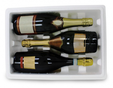 Caixa de Espumante (Caixa de Isopor para Espumante - Embalagem para Champagne)